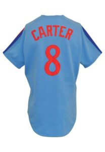 1981 Gary Carter Montreal Expos Game-Used & Autographed Road Jersey