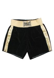 1981 Muhammad Ali Training Worn and Autographed Trunks Used For Berbick Fight