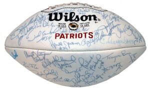 1981 New England Patriots Team Autographed Football