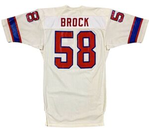 1981 Pete Brock New England Patriots Game-Used Jersey