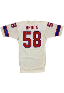 1981 Pete Brock New England Patriots Game-Used Jersey