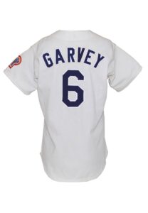 1981 Steve Garvey LA Dodgers Game-Used & Autographed Home Jersey