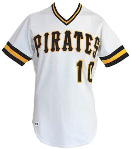 1981 Tim Foli Pittsburgh Pirates Game-Used Home Jersey