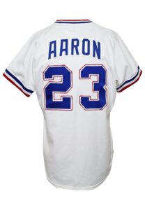 1981 Tommie Aaron Atlanta Braves Coaches-Worn Home Jersey