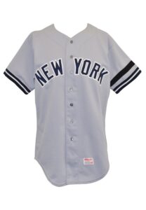 1981 Yogi Berra New York Yankees Coaches-Worn Road Uniform