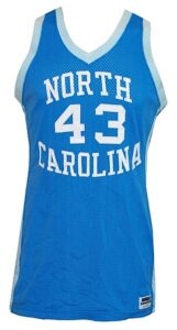 1982-1983 Curtis Hunter University of North Carolina Game-Used Road Jersey