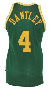 1982-83 Adrian Dantley Utah Jazz Game-Used Green Road Jersey