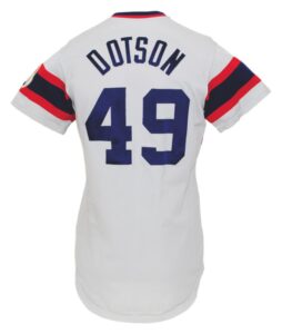 1982-83 Rich Dotson Chicago White Sox Game-Used & Autographed Road Jersey