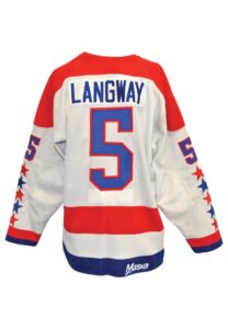 1982-83 Rod Langway Washington Capitals Game-Used & Twice Autographed Road Jersey