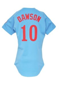 1982 Andre “The Hawk” Dawson Montreal Expos Game-Used Road Jersey