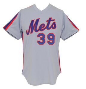 1982 Doug Sisk New York Mets Game-Used Road Jersey & 1996 Kevin Roberson New York Mets Game-Used Road Jersey