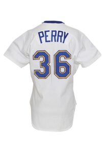 1982 Gaylord Perry Seattle Mariners Game-Used & Autographed Home Jersey