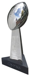 1982 Joe Montana SF 49ers Autographed Super Bowl XVI Replica Trophy