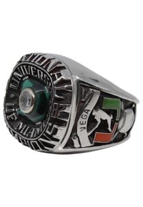 1982 Miami Hurricanes NCAA Baseball Championship Ring