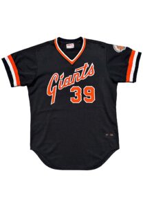 1982 Renie Martin SF Giants Game-Used Black Alternate black