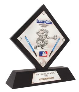 1982 Rick Rhoden Pittsburgh Pirates Eraser Mate Award from the Collection of Rick Rhoden