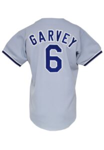 1982 Steve Garvey Los Angeles Dodgers Game-Used & Autographed Road Jersey