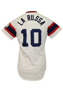 1982 Tony La Russa Chicago White Sox Manager-Worn Home Jersey