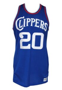 1983-84 Greg Kelser San Diego Clippers Game-Used Road Jersey with Worn Shooting Shirt