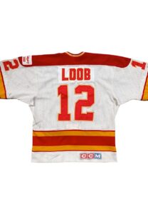 1983-84 Hakan Loob Calgary Flames Rookie Game-Used Jersey