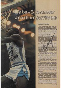 1983-84 Michael Jordan Autographed “The Sporting News” College & Pro Basketball Yearbook