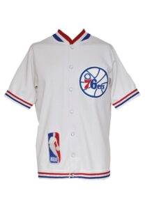 1983-84 Philadelphia 76ers Warm-Up Suit Attributed to Bobby Jones