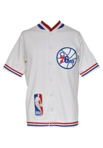 1983-84 Philadelphia 76ers Warm-Up Suit Attributed to Bobby Jones