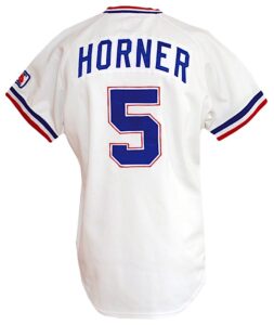 1983 Bob Horner Atlanta Braves Game-Used & Autographed Home Jersey