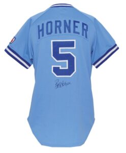 1983 Bob Horner Atlanta Braves Game-Used & Autographed Road Jersey