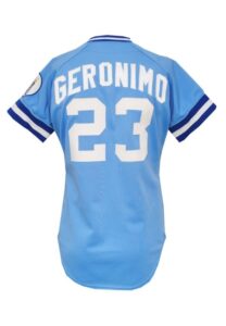 1983 César Gerónimo Kansas City Royals Game-Used Road Jersey