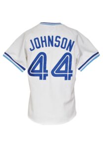 1983 Cliff Johnson Toronto Blue Jays Game-Used Home Jersey