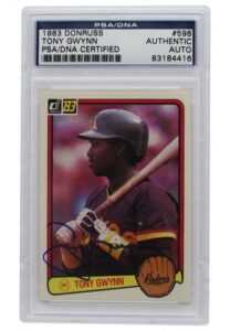 1983 Donruss Tony Gwynn Autographed #598