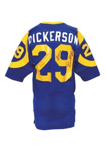 1983 Eric Dickerson Rookie Los Angeles Rams Game-Used & Autographed Home Jersey