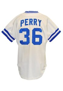 1983 Gaylord Perry Kansas City Royals Game-Used & Autographed Home Jersey