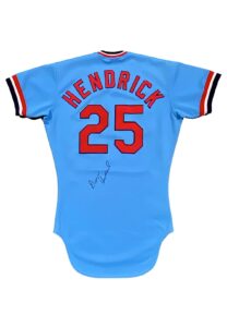 1983 George Hendrick St. Louis Cardinals Game-Used & Signed Jersey