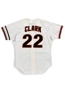 1983 Jack Clark SF Giants Game-Used Home Jersey