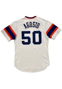 1983 Juan Agosto Chicago White Sox Game-Used Road Jersey