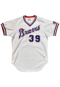 1983 Len Barker Atlanta Braves Game-Used Home Jersey