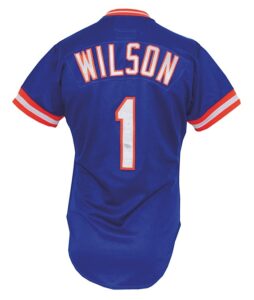 1983 Mookie Wilson New York Mets Game-Used Alternate Jersey