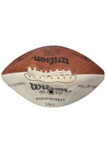 1983 NFL Hall Of Fame Induction Autographed Football Including Nitschke, Sayers & Others