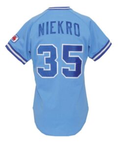 1983 Phil Niekro Atlanta Braves Game-Used & Autographed Road Jersey