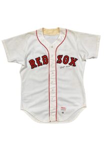 1983 Ralph Houk Boston Red Sox Manager Worn & Autographed Home Jersey