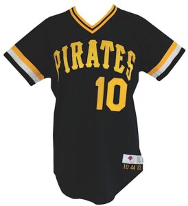 1983 Richie Hebner Pittsburgh Pirates Game-Used Road Jersey