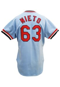 1984 & 1985 Tom Nieto St. Louis Cardinals Game-Used Jerseys