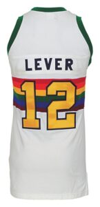 1984-85 Fat Lever Denver Nuggets Game-Used Home Uniform