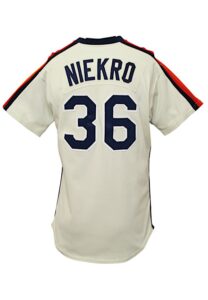 1984-85 Joe Niekro Houston Astros Game-Used Home Alternate Jersey