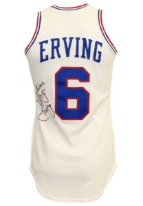 1984-85 Julius “Dr. J” Erving Philadelphia 76ers Game-Used & Autographed Home Jersey (76ers LOA • Full JSA • Graded 10)