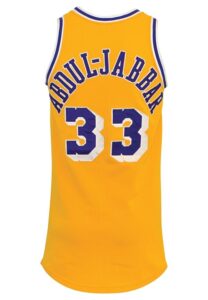 1984-85 Kareem Abdul-Jabbar Los Angeles Lakers Game-Used Home Jersey