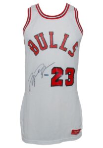 1984-85 Michael Jordan Rookie Chicago Bulls Game-Used & Autographed Road Jersey