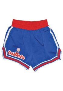 1984-85 Tom McMillen Washington Bullets Game-Used Road Shorts